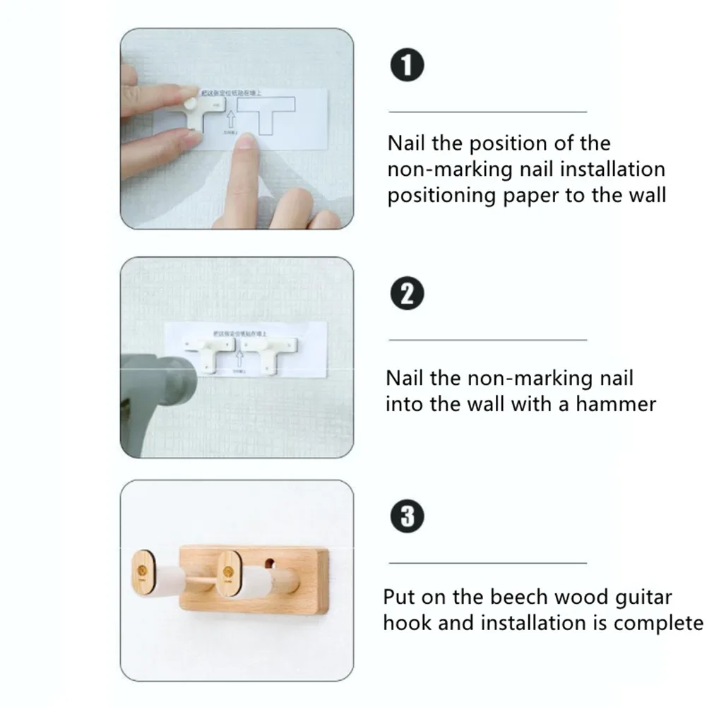 Wood Wall Mount No Punching Guitar Hook Stand Holder Non-Marking Headphone Hanger Hole-free Guitar Holder Instrument Accessories
Wood Wall Mount No Punching Guitar Hook Stand Holder Non-Marking Headphone Hanger Hole-free Guitar Holder Instrument Accessories