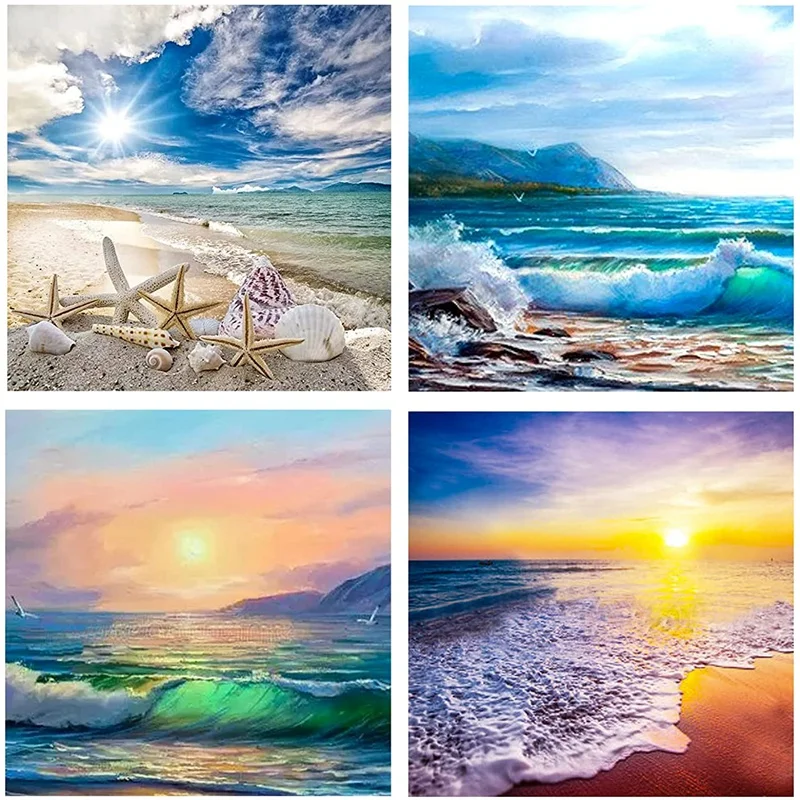 4 Pack 5D Diamond Painting Kits, Adults By Number Diamond Painting Artkits ,For Home Wall Decor Seaside
4 Pack 5D Diamond Painting Kits, Adults By Number Diamond Painting Artkits ,For Home Wall Decor Seaside
