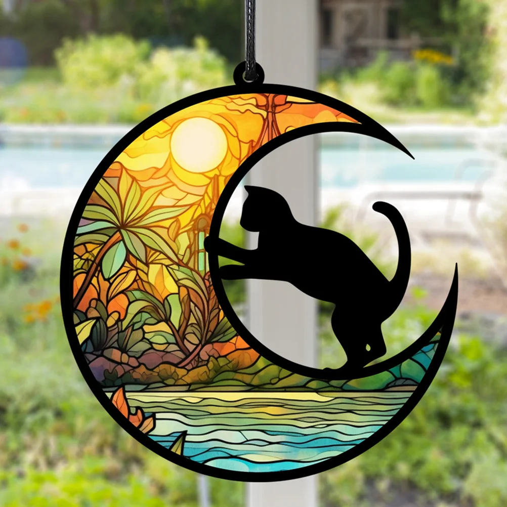 Hanging Stained Suncatcher Window Pendant Adornment Wall Colored Decor Acrylic Ornament Home
Hanging Stained Suncatcher Window Pendant Adornment Wall Colored Decor Acrylic Ornament Home