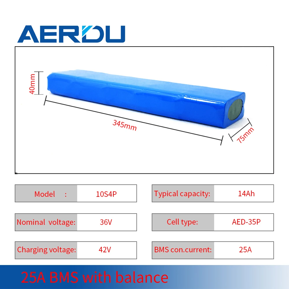 Литиевый аккумулятор AERDU 36 в 14 Ач 10S4P 18650, 37 в 42 в 3500 мАч, Перезаряжаемый для электровелосипеда, электромобиля, велосипеда FLLDO D1 D2 с bms
Литиевый аккумулятор AERDU 36 в 14 Ач 10S4P 18650, 37 в 42 в 3500 мАч, Перезаряжаемый для электровелосипеда, электромобиля, велосипеда FLLDO D1 D2 с bms