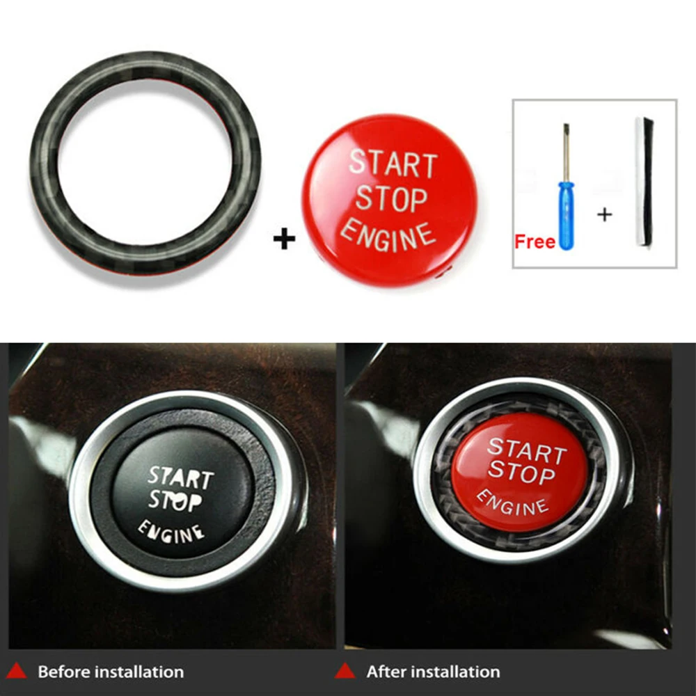 Trim Button & 2*Installation Tool Ring Cover 2009-2012 E92 Engine For BMW E90 Start Stop high quality of Real Carbon fiber
Trim Button & 2*Installation Tool Ring Cover 2009-2012 E92 Engine For BMW E90 Start Stop high quality of Real Carbon fiber