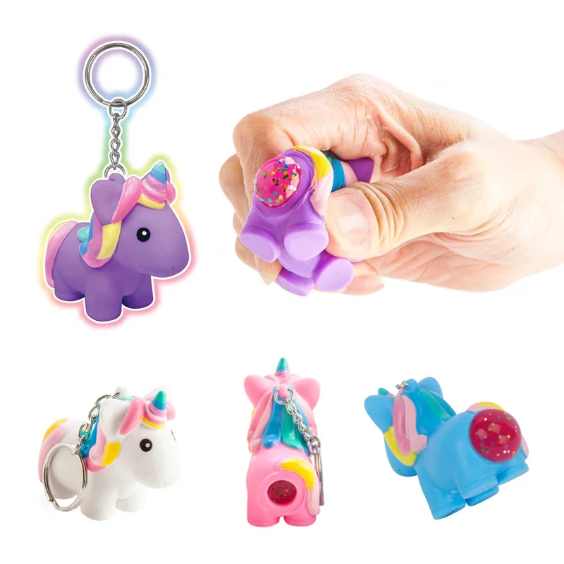 Rainbow Unicorn Keychains Creative Squeeze Unicorn Keychain Vent Decompression Tricky Funny Adult Children's Toy Gift
Rainbow Unicorn Keychains Creative Squeeze Unicorn Keychain Vent Decompression Tricky Funny Adult Children's Toy Gift