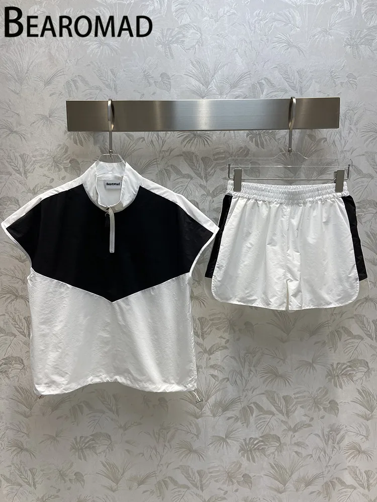 Женский костюм с шортами Bearomad, модельный Дизайнерский Костюм с разноцветными шортами, облегающие шорты с летящим рукавом и эластичным пояс...
Женский костюм с шортами Bearomad, модельный Дизайнерский Костюм с разноцветными шортами, облегающие шорты с летящим рукавом и эластичным пояс...