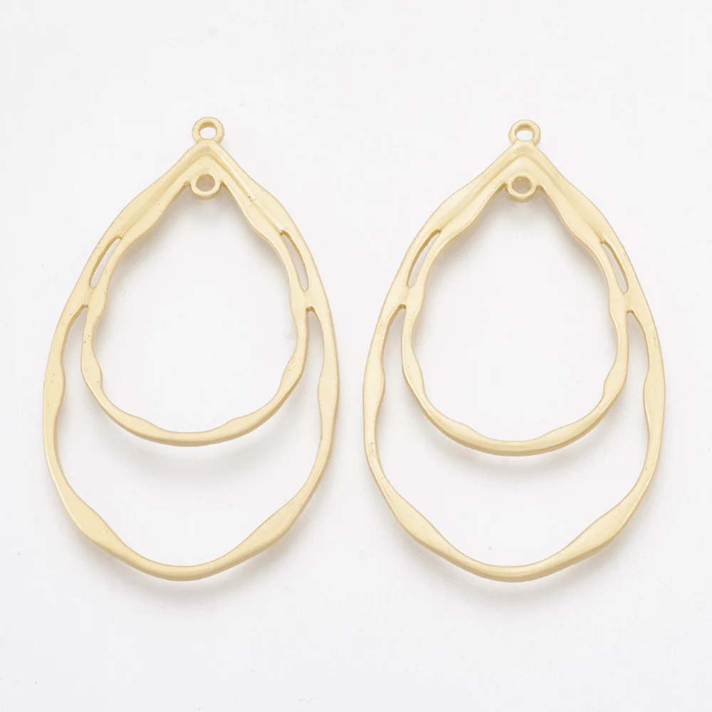 5PCS Smooth Surface Alloy Links teardrop Matte Gold Color 48.5x29x1.5mm Hole: 1.5mm
5PCS Smooth Surface Alloy Links teardrop Matte Gold Color 48.5x29x1.5mm Hole: 1.5mm