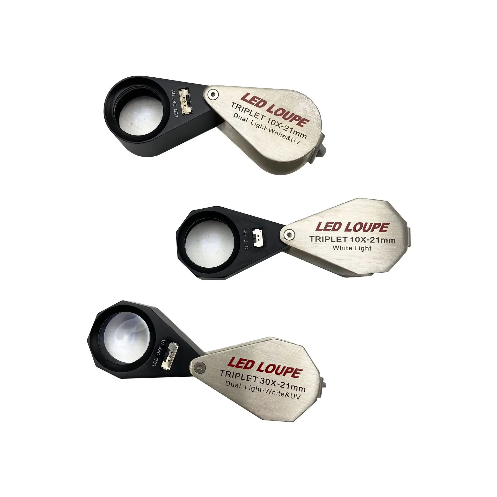 10X 30X21mm Hexagon Retractable Magnifying Glass & Illuminated LED Light Antique Geology Magnifier Jewelry Tester Testing Loupe
10X 30X21mm Hexagon Retractable Magnifying Glass & Illuminated LED Light Antique Geology Magnifier Jewelry Tester Testing Loupe