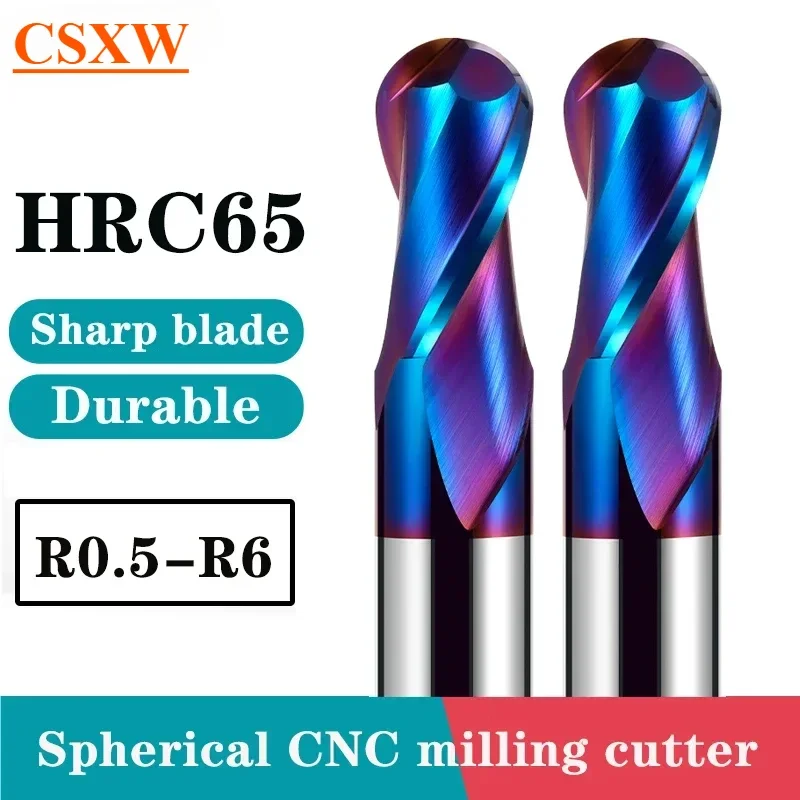 Фреза CSXW HRC65 шаровый нос 2-х флейтовый из вольфрамовой стали
Фреза CSXW HRC65 шаровый нос 2-х флейтовый из вольфрамовой стали