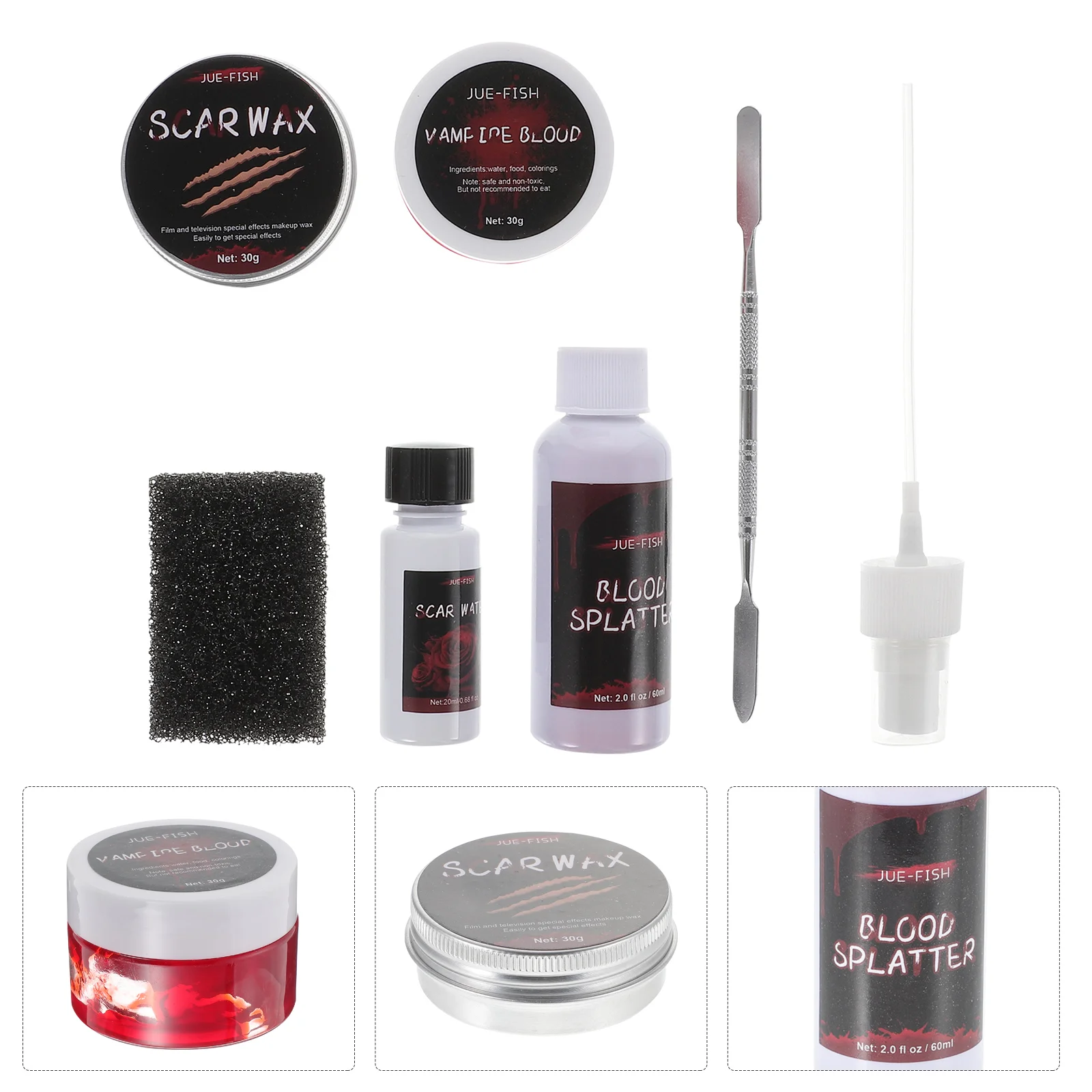 Wax Makeup Bloodfake Scar Wound Kit Effects Modeling Specialskin Scab Scars Coagulated Paste Cosmetics Set Party Splatterbody
Wax Makeup Bloodfake Scar Wound Kit Effects Modeling Specialskin Scab Scars Coagulated Paste Cosmetics Set Party Splatterbody