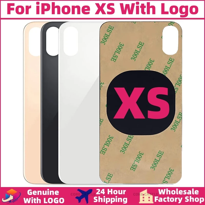 For iPhone XS Back Cover Glass Panel Battery Cover Replacement Parts Original With Logo Big Hole Camera Rear Housing Glass 
For iPhone XS Back Cover Glass Panel Battery Cover Replacement Parts Original With Logo Big Hole Camera Rear Housing Glass