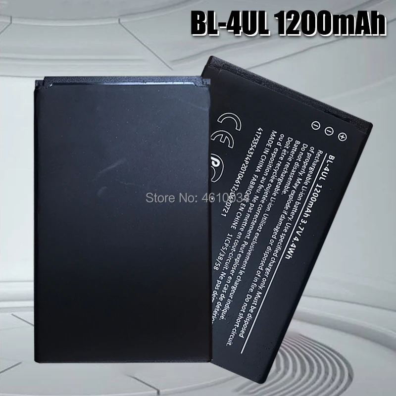 Высококачественный аккумулятор BL 4UL для Nokia Lumia 1200, 225, BL-4UL, RM-1172, RM-1011, BL4UL, 330 мАч
Высококачественный аккумулятор BL 4UL для Nokia Lumia 1200, 225, BL-4UL, RM-1172, RM-1011, BL4UL, 330 мАч