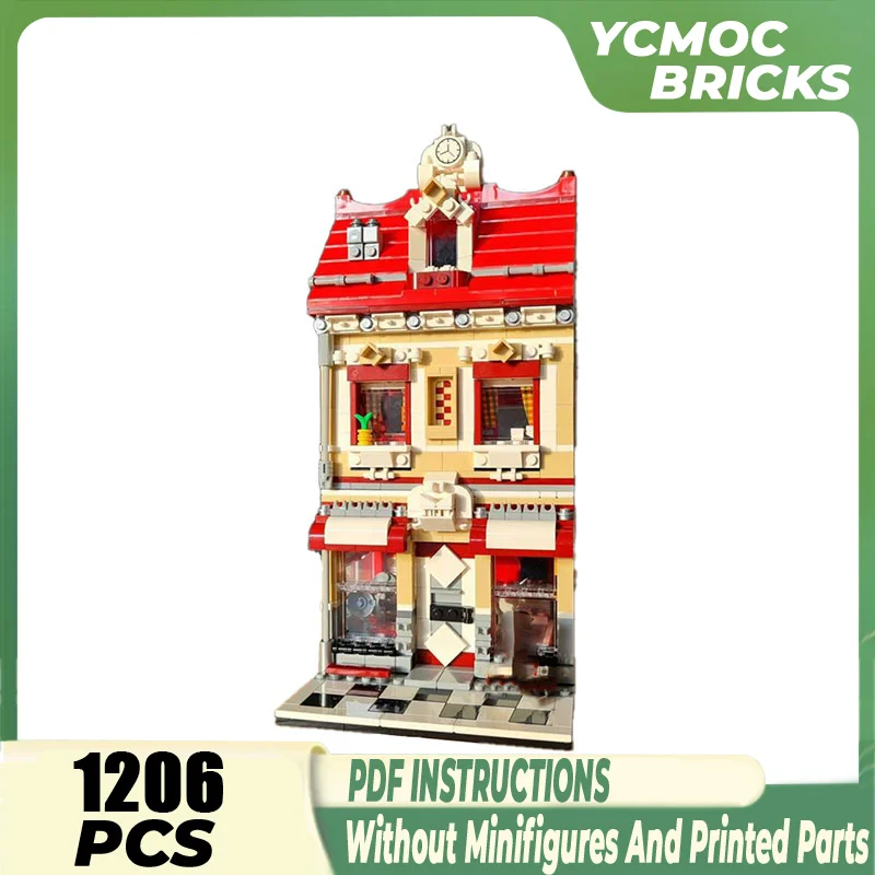 

MOC Building Block Santa's Secret Retreat Model Technical Bricks DIY Assembly Street Buildings Toys For Children Gifts