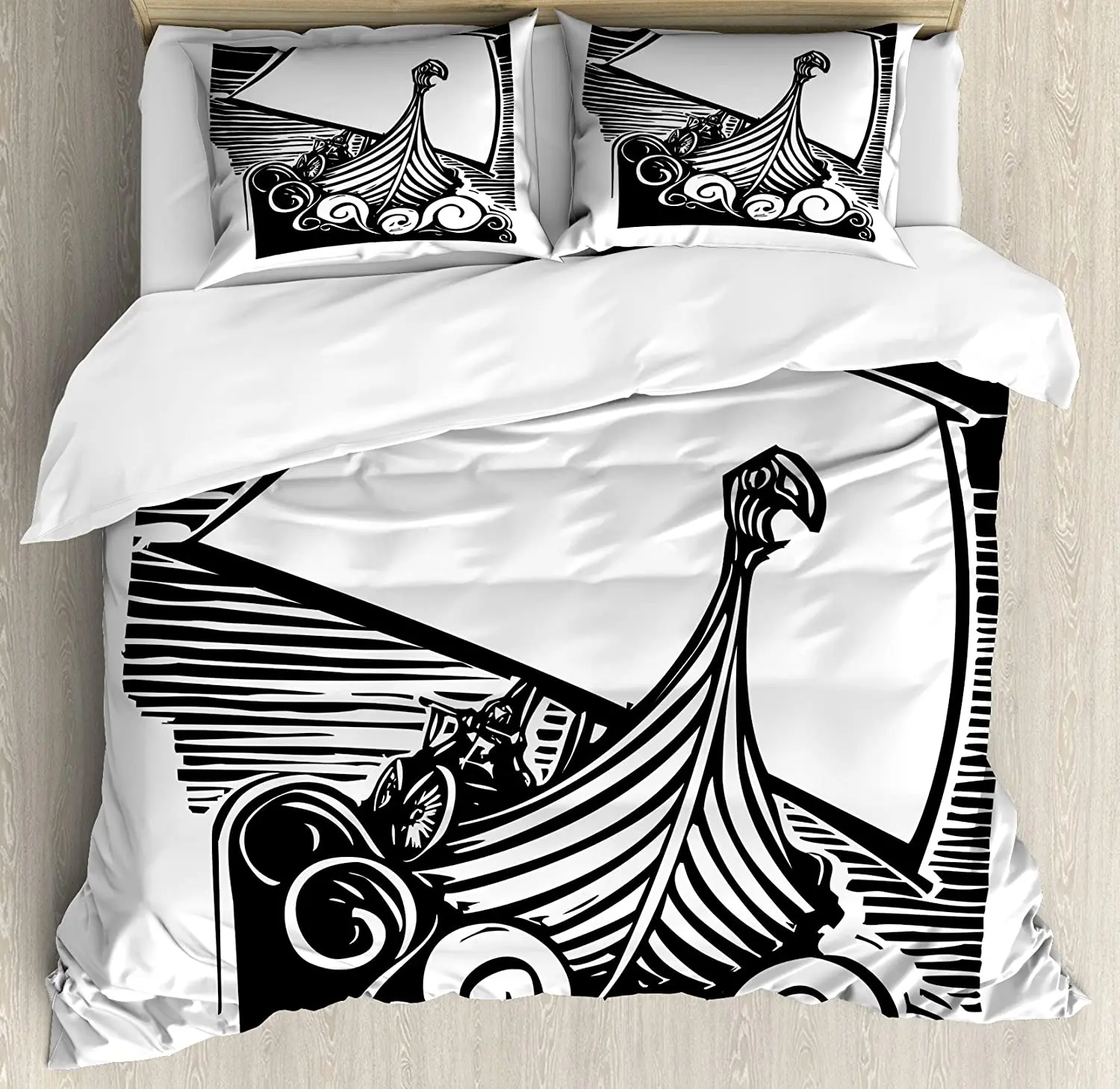 Nordic Bedding Set For Bedroom Bed Home Viking Longship Sailing on Swirling Waves Stormy O Duvet Cover Quilt Cover Pillowcase
Nordic Bedding Set For Bedroom Bed Home Viking Longship Sailing on Swirling Waves Stormy O Duvet Cover Quilt Cover Pillowcase