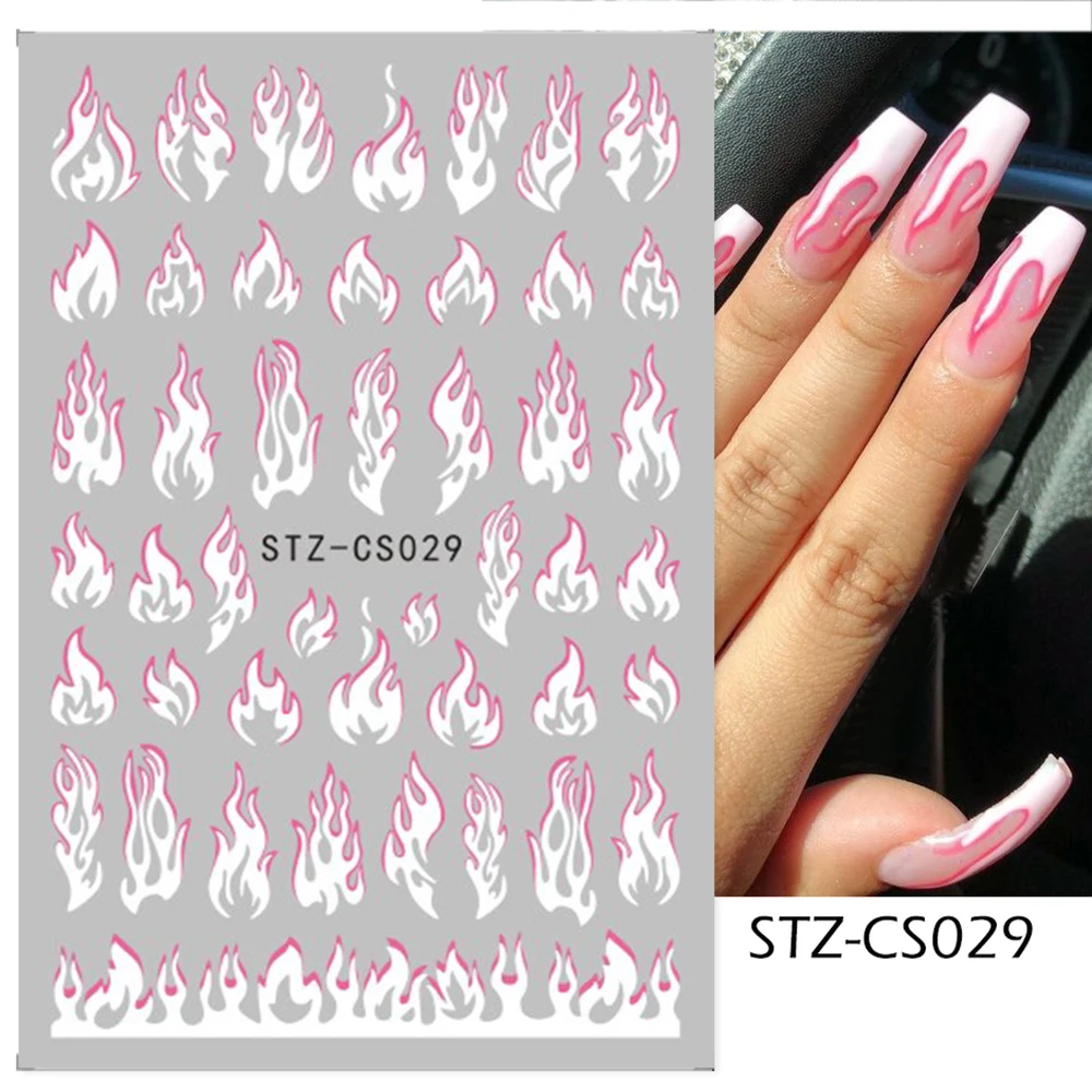 3D Colorful Fire Flame Nail Stickers Pink Blue Fire Flame Design Slider Decals Nail Foils DIY Wraps Summer Nail Art Decoration 
3D Colorful Fire Flame Nail Stickers Pink Blue Fire Flame Design Slider Decals Nail Foils DIY Wraps Summer Nail Art Decoration