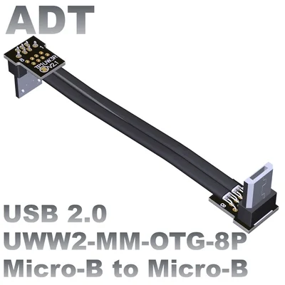 Fold 90 Degree USB 2.0 Micro-B Male To Male OTG FPV FPC Flat Thin Data FFC Cable For Multicopter Aerial Photography
Fold 90 Degree USB 2.0 Micro-B Male To Male OTG FPV FPC Flat Thin Data FFC Cable For Multicopter Aerial Photography
