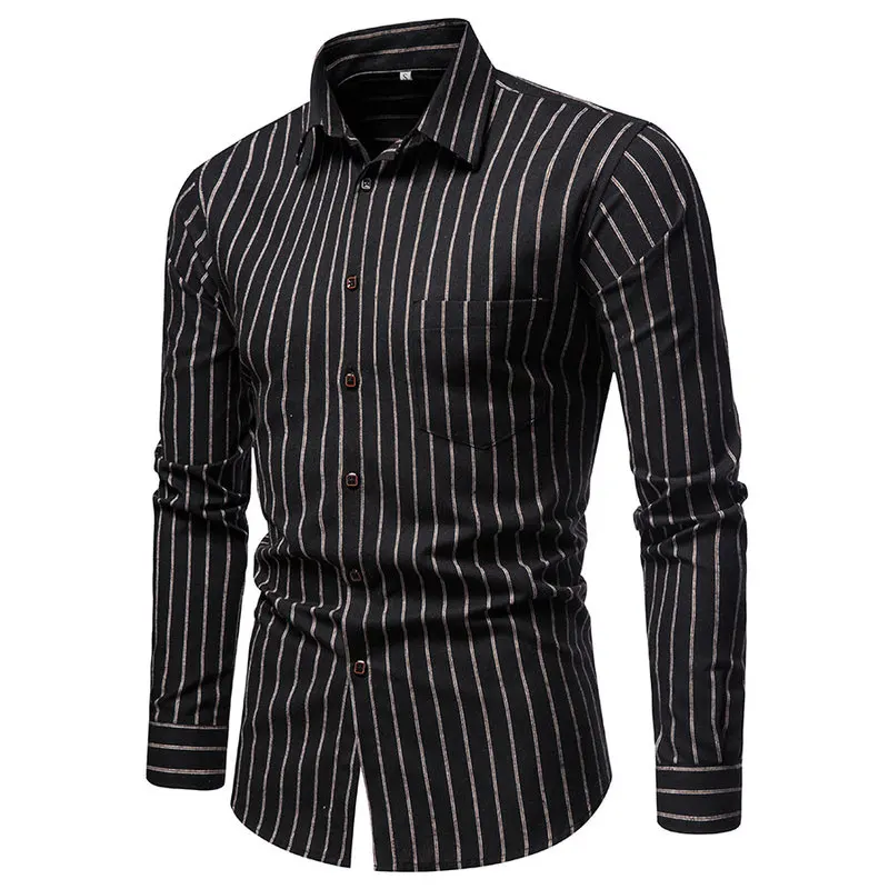 2022 Fashion Men Shirts Long Sleeves Shirt Striped Casual Office Tops Men's Clothing Spring and Autumn Wear
2022 Fashion Men Shirts Long Sleeves Shirt Striped Casual Office Tops Men's Clothing Spring and Autumn Wear