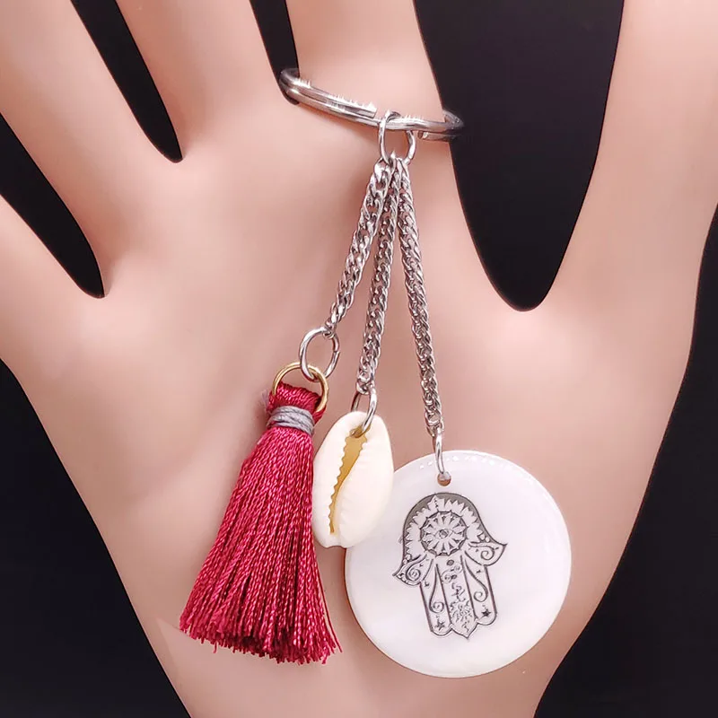 Модный брелок Hamsa в виде ручки из нержавеющей стали для женщин, Серебристый Брелок для ключей, украшение для сумки K77642S07
Модный брелок Hamsa в виде ручки из нержавеющей стали для женщин, Серебристый Брелок для ключей, украшение для сумки K77642S07