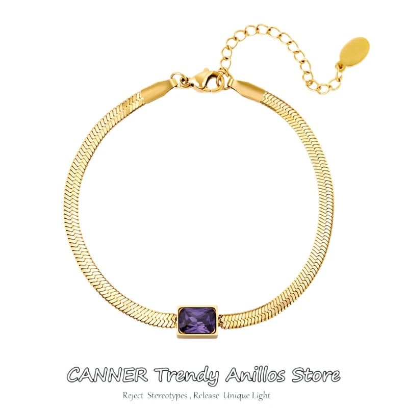 CANNER Classic Snake Chain Bracelet Women Trend Gold Color 925 Sterling Silver Chain Bracelets For Women Fine Jewelry Punk Gifts
CANNER Classic Snake Chain Bracelet Women Trend Gold Color 925 Sterling Silver Chain Bracelets For Women Fine Jewelry Punk Gifts