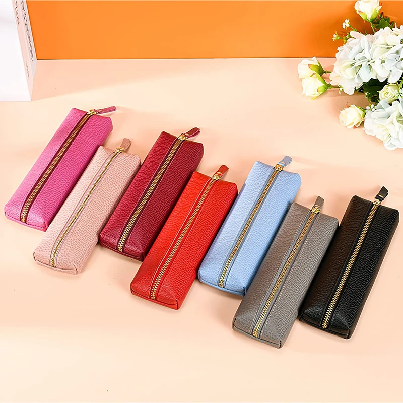 Винтажный кожаный пенал, держатель для ручек на молнии, портативный искусственный пенал ручной работы, аксессуары для письма, канцелярские ...
Винтажный кожаный пенал, держатель для ручек на молнии, портативный искусственный пенал ручной работы, аксессуары для письма, канцелярские ...