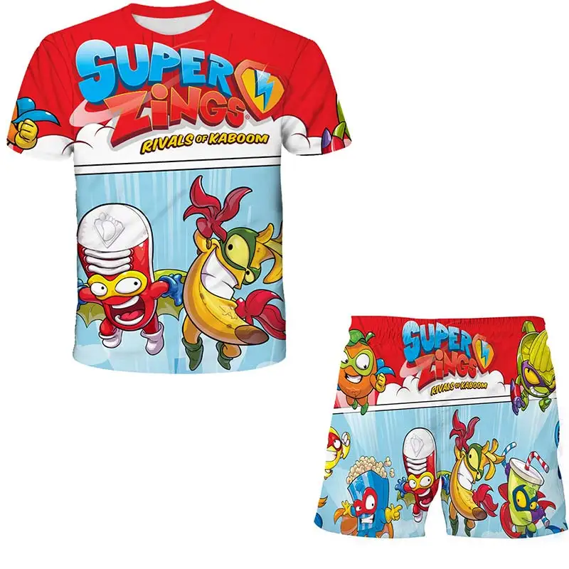 Super Zings Children Clothing Sets Boys Girls Cartoon Clothes Suits Kids Fashion Summer Video Game 3D Print Tshirts+Shorts 2PC
Super Zings Children Clothing Sets Boys Girls Cartoon Clothes Suits Kids Fashion Summer Video Game 3D Print Tshirts+Shorts 2PC