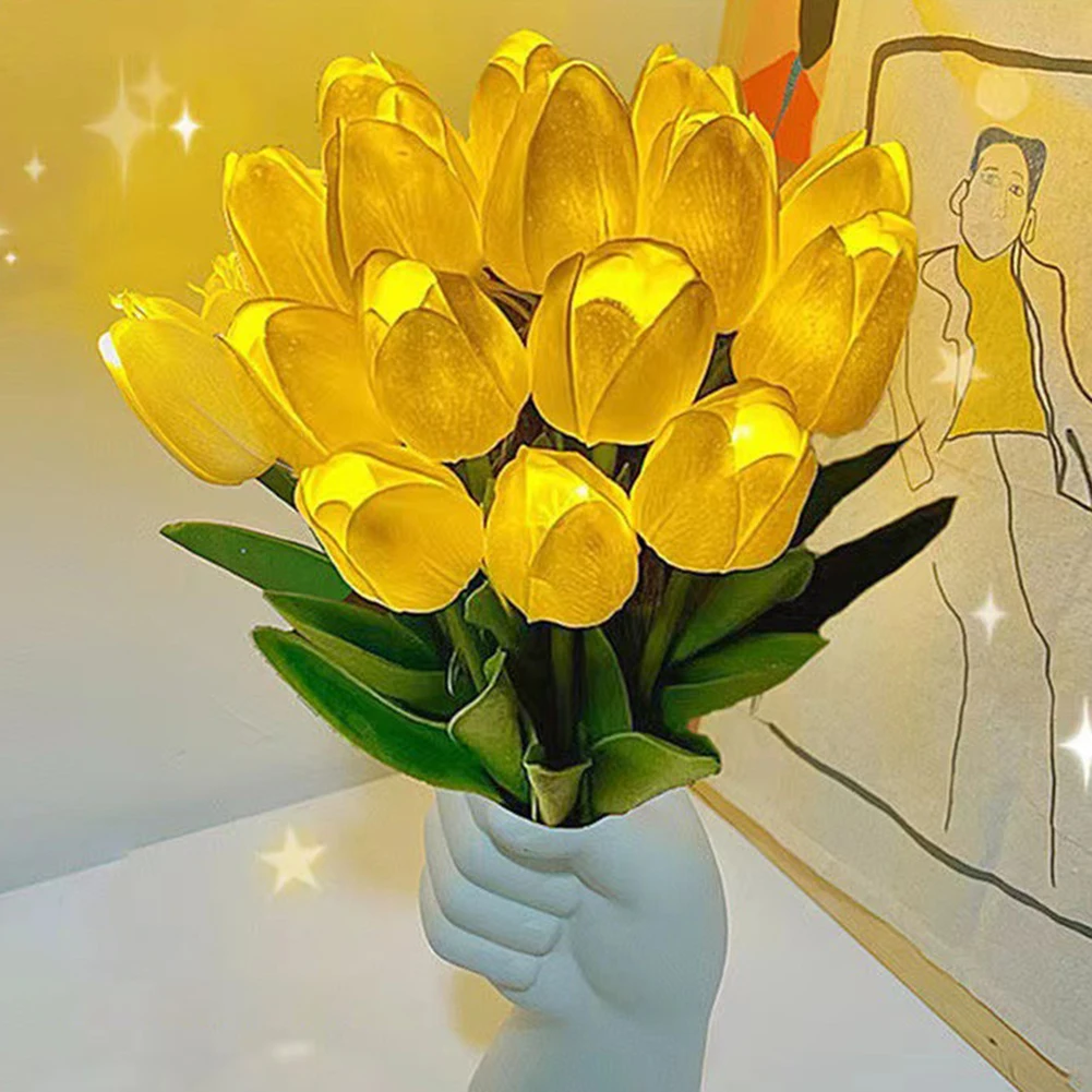 LED Tulips Artificial Flowers Night Light Hotel Bedroom Bedside Wedding Real Touch Banquet Gift Living Room Garden Home Decor
LED Tulips Artificial Flowers Night Light Hotel Bedroom Bedside Wedding Real Touch Banquet Gift Living Room Garden Home Decor