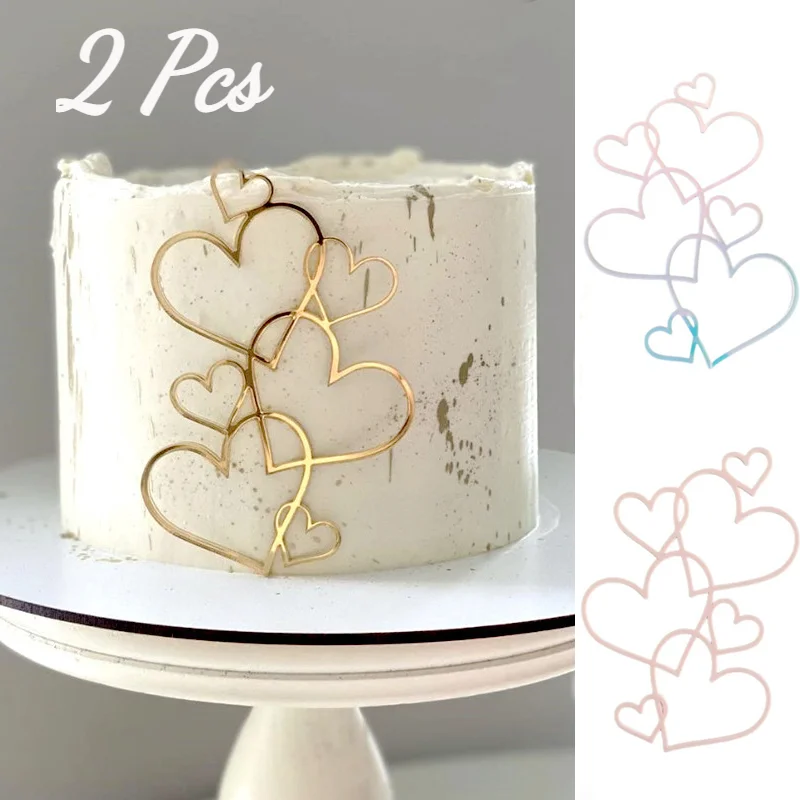 2Pcs Acrylic 7 Heart Love Wedding Party Cake Topper Happy Birthday Cupcake Toppers for Valentine's Day Anniversary Dessert Decor
2Pcs Acrylic 7 Heart Love Wedding Party Cake Topper Happy Birthday Cupcake Toppers for Valentine's Day Anniversary Dessert Decor