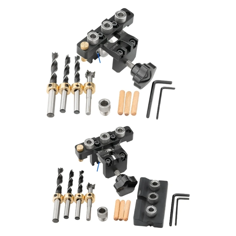 3 In 1 Doweling Jig Kit Drill Guide Puncher Locator Woodworking Joints Tools
3 In 1 Doweling Jig Kit Drill Guide Puncher Locator Woodworking Joints Tools