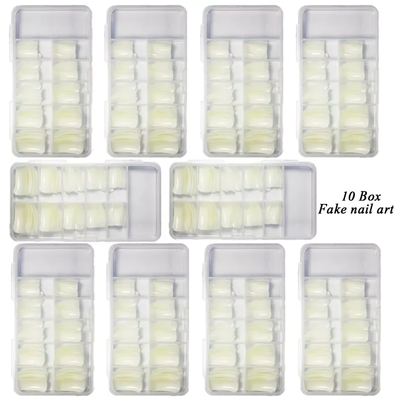 NEW2022 Pcs 10 box Acrylic Fake Nail Oval Professional Full Cover Fasle Nail Art Fingernail Full Color Card Polish Displayed Bo
NEW2022 Pcs 10 box Acrylic Fake Nail Oval Professional Full Cover Fasle Nail Art Fingernail Full Color Card Polish Displayed Bo