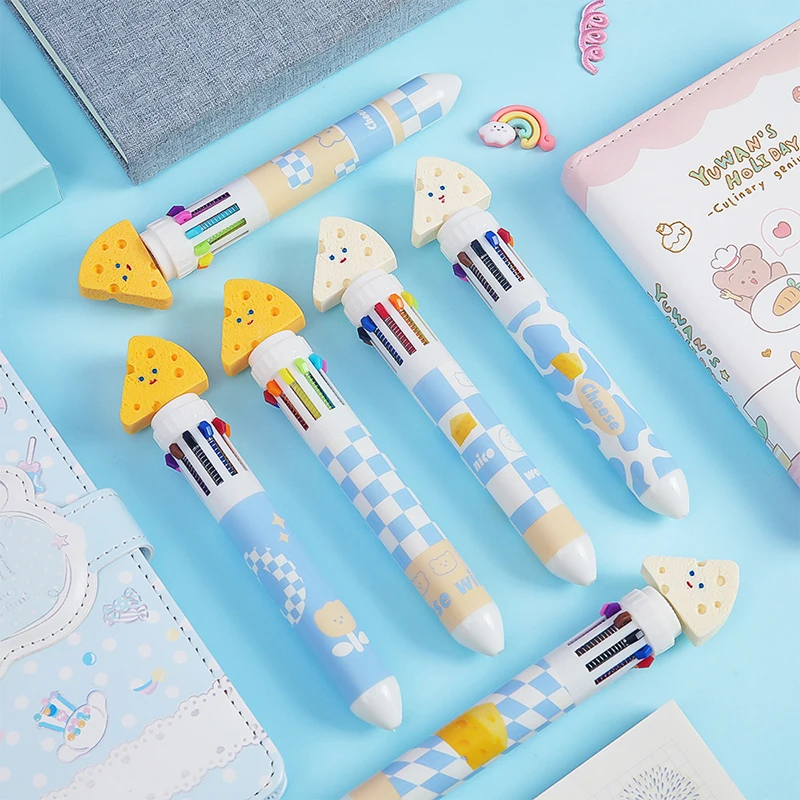 Cartoon Sea Salt Cheese Ten Color Ball Pen Retractable Ballpoint Multicolored School Office writing Supplies Stationery Gift
Cartoon Sea Salt Cheese Ten Color Ball Pen Retractable Ballpoint Multicolored School Office writing Supplies Stationery Gift