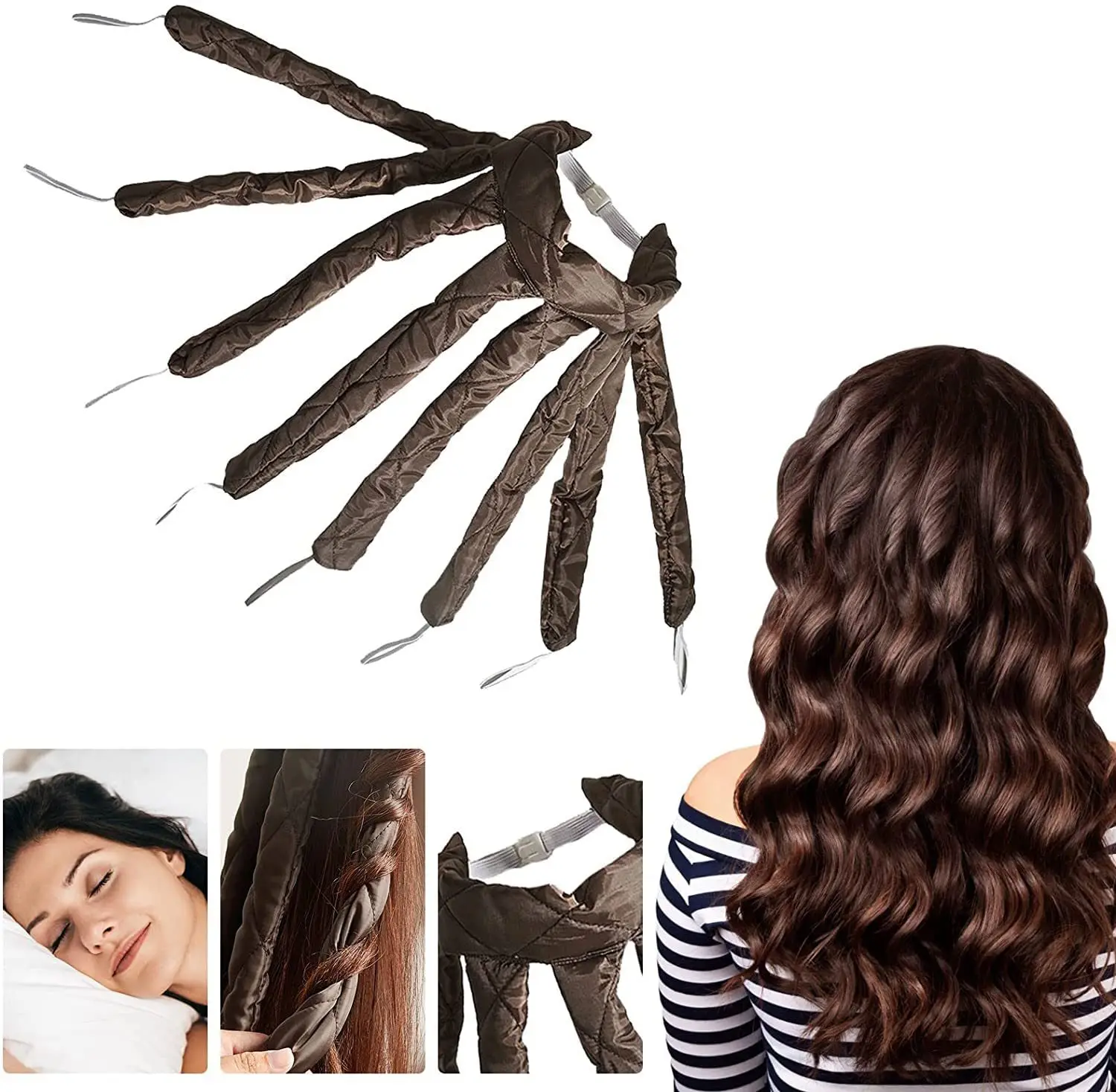 Hair Rollers Wave Formers Curls Ribbon Lazy Curler Rod Headband Curling Silk Sleeping Soft Waver No Heat Styling Tool For Hair
Hair Rollers Wave Formers Curls Ribbon Lazy Curler Rod Headband Curling Silk Sleeping Soft Waver No Heat Styling Tool For Hair