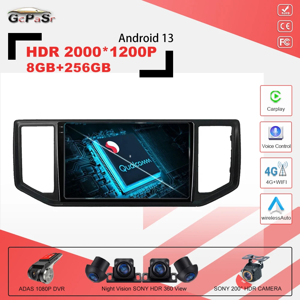 Qualcomm Carplay Android Car Radio Multimedia Player For VW Volkswagen Amarok Crafter Van Man 2017 - 2021 Stereo Navigation GPS
Qualcomm Carplay Android Car Radio Multimedia Player For VW Volkswagen Amarok Crafter Van Man 2017 - 2021 Stereo Navigation GPS