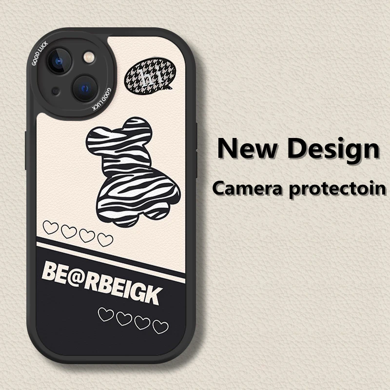 ins Cute Bear Luxury Camera Protection Case for IPhone 11 12 13 Pro Max XR 8 7 Plus 8Plus XsMax Fashion Soft Silicone Cover
ins Cute Bear Luxury Camera Protection Case for IPhone 11 12 13 Pro Max XR 8 7 Plus 8Plus XsMax Fashion Soft Silicone Cover