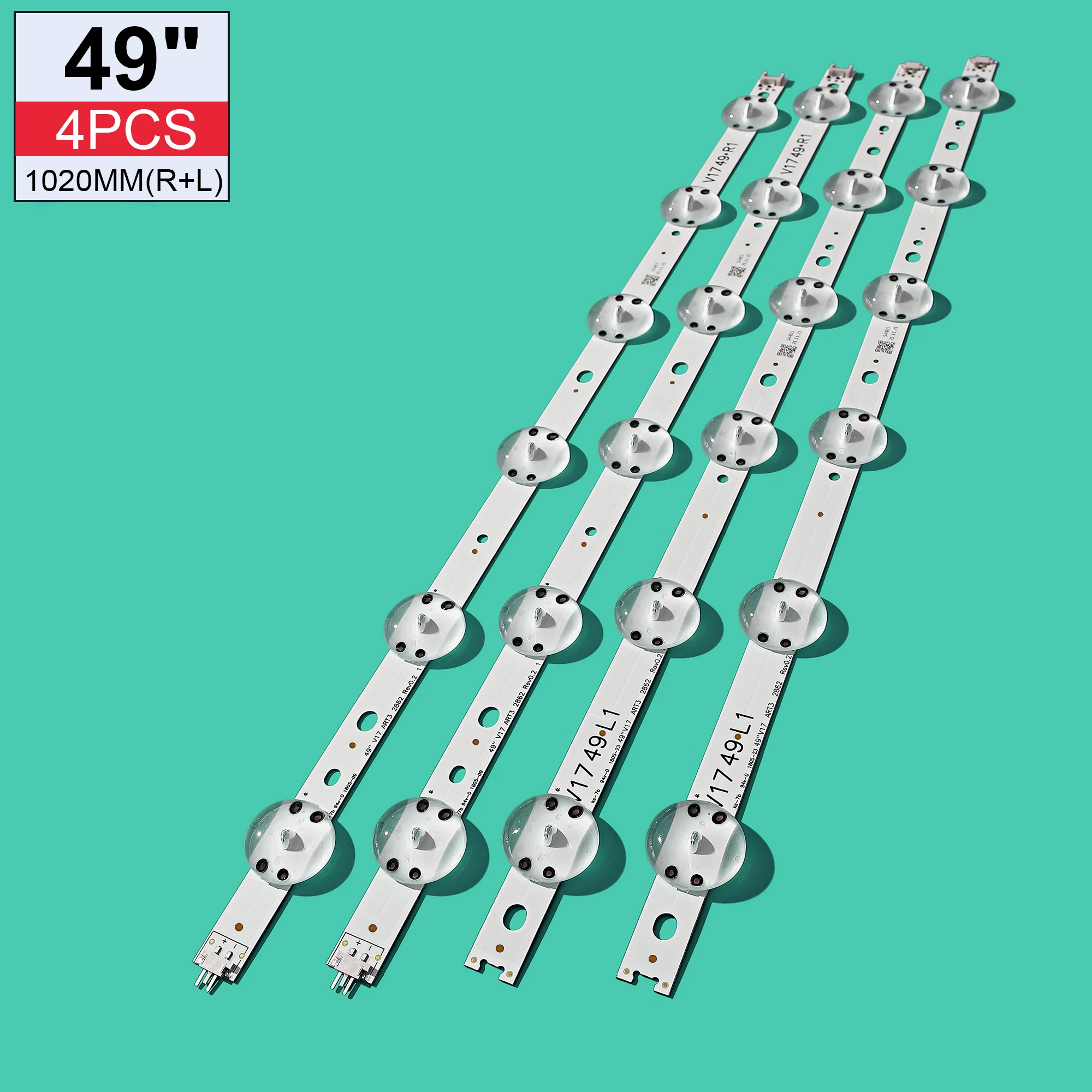 LED Backlight Strip For LG 49LJ614V 49UJ6525 49UJ6585 49UV340C 49UJ6565 49UJ651V 49UJ670V 49UJ701V V17 49 R1 L1 ART3 2862 2863
LED Backlight Strip For LG 49LJ614V 49UJ6525 49UJ6585 49UV340C 49UJ6565 49UJ651V 49UJ670V 49UJ701V V17 49 R1 L1 ART3 2862 2863