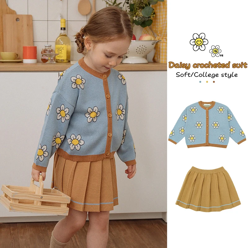 Korean Children's Knitted Cardigan For 2023 New PS Spring Girls Flower Sweaters Skirts Baby Kids Outwear Jackets Dress Clothings
Korean Children's Knitted Cardigan For 2023 New PS Spring Girls Flower Sweaters Skirts Baby Kids Outwear Jackets Dress Clothings
