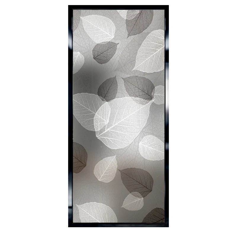 

Customized modern minimalist decoration tempered art glass frosted through the craft partition wall screen living room entrance