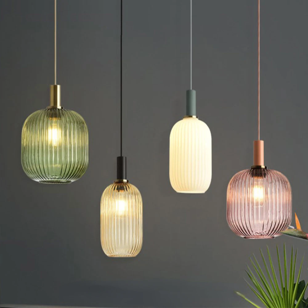 Nordic Colorful Glass Pendant Light LED Home Decor Chandeliers Lighting for Restaurant Dining Room Bedroom Bedside Hanging Lamps
Nordic Colorful Glass Pendant Light LED Home Decor Chandeliers Lighting for Restaurant Dining Room Bedroom Bedside Hanging Lamps