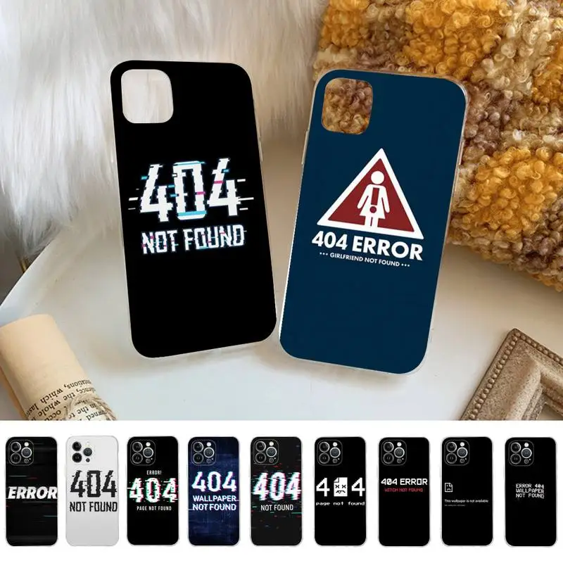 Error 404 not found Phone Case For iPhone 14 11 12 13 Mini Pro XS Max Cover 6 7 8 Plus X XR SE 2020 Funda Shell
Error 404 not found Phone Case For iPhone 14 11 12 13 Mini Pro XS Max Cover 6 7 8 Plus X XR SE 2020 Funda Shell