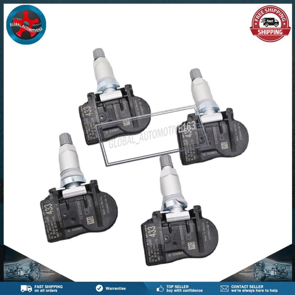 Датчик давления в шинах TPMS 1034602-00-A 1034602-00-C 1074812-00-B для Tesla Model 3 Model S Model X Tesla Model Y 433MHz
Датчик давления в шинах TPMS 1034602-00-A 1034602-00-C 1074812-00-B для Tesla Model 3 Model S Model X Tesla Model Y 433MHz