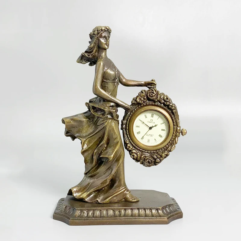Classic 1882 antique craftsmanship mechanical clock all copper European-style table clock home office desk decoration gift
Classic 1882 antique craftsmanship mechanical clock all copper European-style table clock home office desk decoration gift