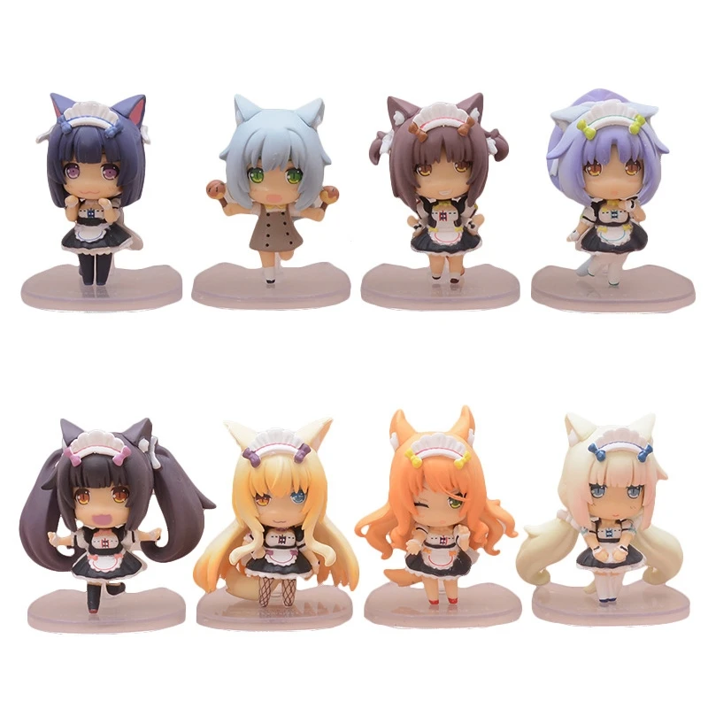 8Pcs/Set 7CM Figure Q Version Anime Catgirl Paradise Chocolate Vanilla Standding Model Dolls Toy Gift Collect PVC Material
8Pcs/Set 7CM Figure Q Version Anime Catgirl Paradise Chocolate Vanilla Standding Model Dolls Toy Gift Collect PVC Material