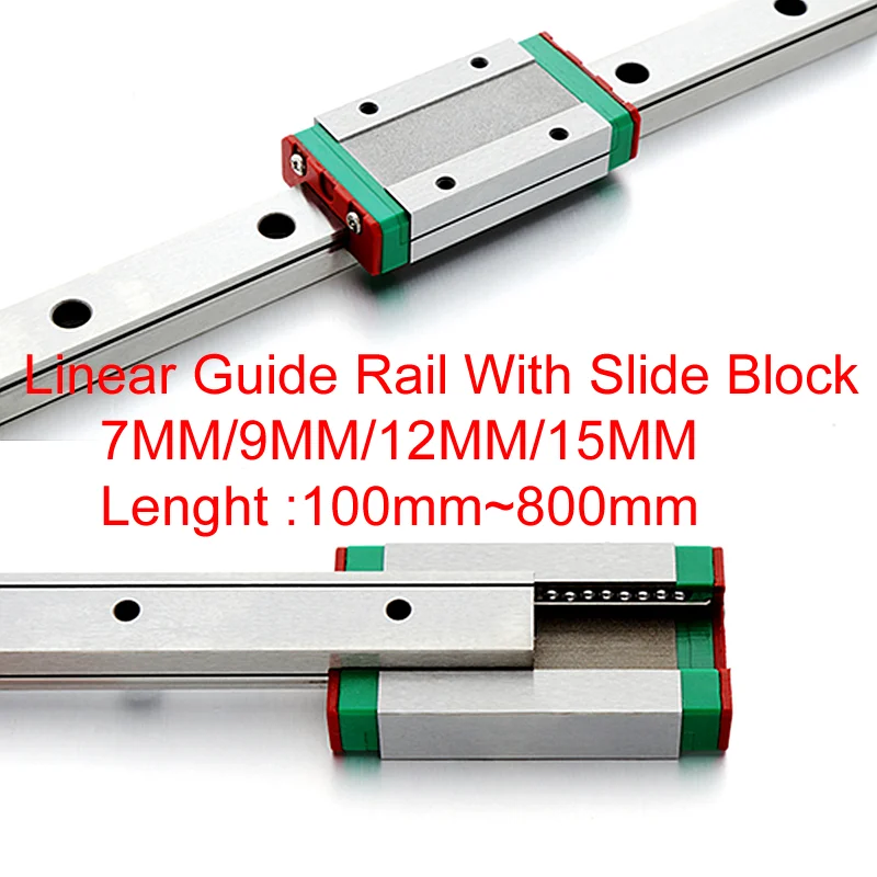 

Линейная направляющая MGN7C MGN7H MGN9C MGN9H MGN12C MGN12H MGN15C MGN15, линейный рельсовый блок, 3D-принтер, фрезерный станок с ЧПУ, гравировальный станок