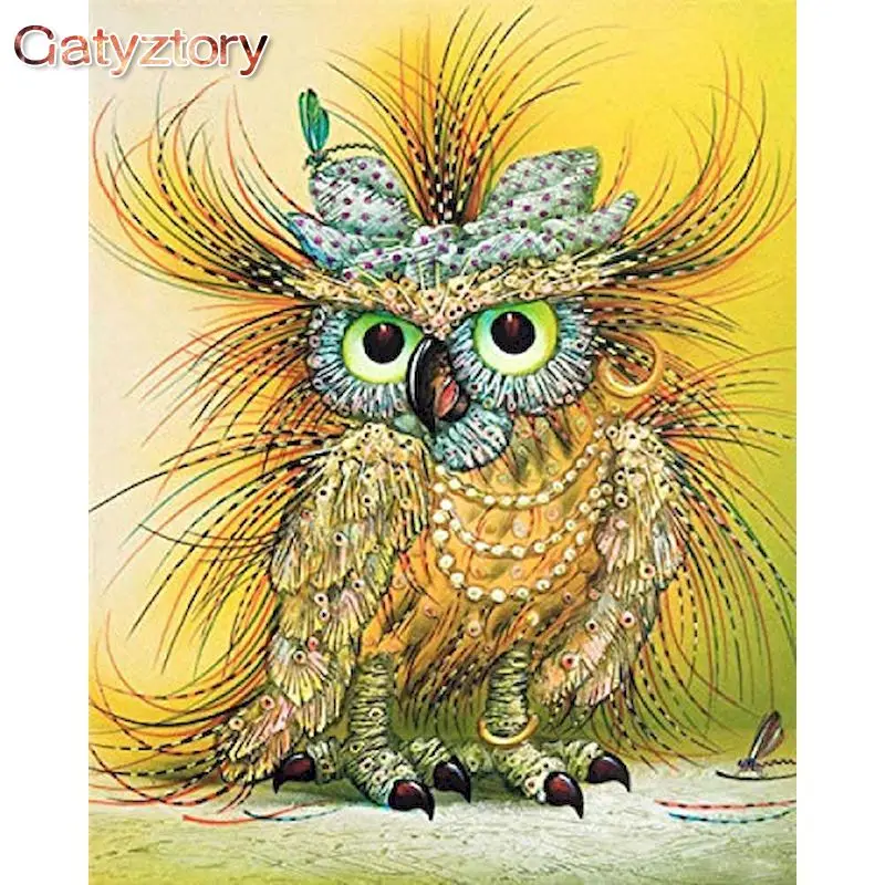 GATYZTORY Painting By Number Owl Animal Kits For Adults Handpainted DIY Coloring By Number Home Decor Drawing On Canvas
GATYZTORY Painting By Number Owl Animal Kits For Adults Handpainted DIY Coloring By Number Home Decor Drawing On Canvas