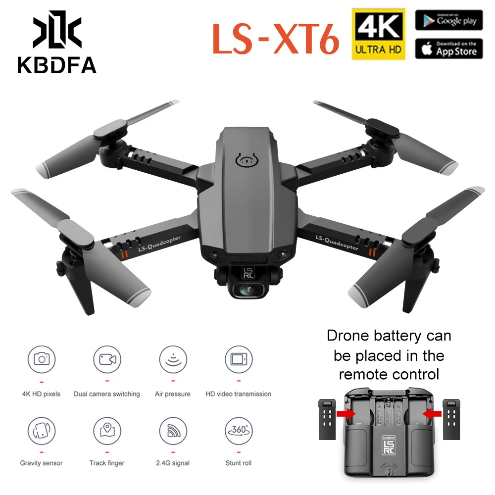 Xt6 Mini Drone 4K Professional Wide Angle Rc Quadcopter Altitude Hold Dual Camera Hd Wifi Fpv Foldable Dron Toys for Kids Gifts
Xt6 Mini Drone 4K Professional Wide Angle Rc Quadcopter Altitude Hold Dual Camera Hd Wifi Fpv Foldable Dron Toys for Kids Gifts