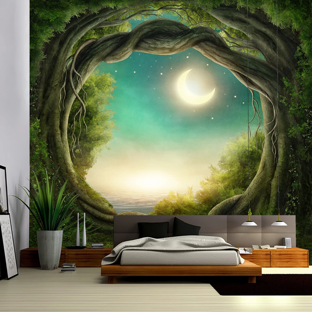 Natural forest tapestry landscape printing large wall tapestry cheap Hippie wall hanging Bohemian mural decoration
Natural forest tapestry landscape printing large wall tapestry cheap Hippie wall hanging Bohemian mural decoration