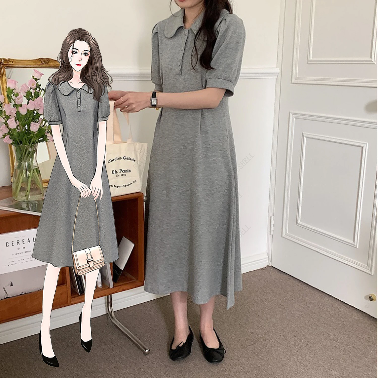2023 summer dress Korean edition temperament slim casual dress fat sister age reduction polo sweater
2023 summer dress Korean edition temperament slim casual dress fat sister age reduction polo sweater