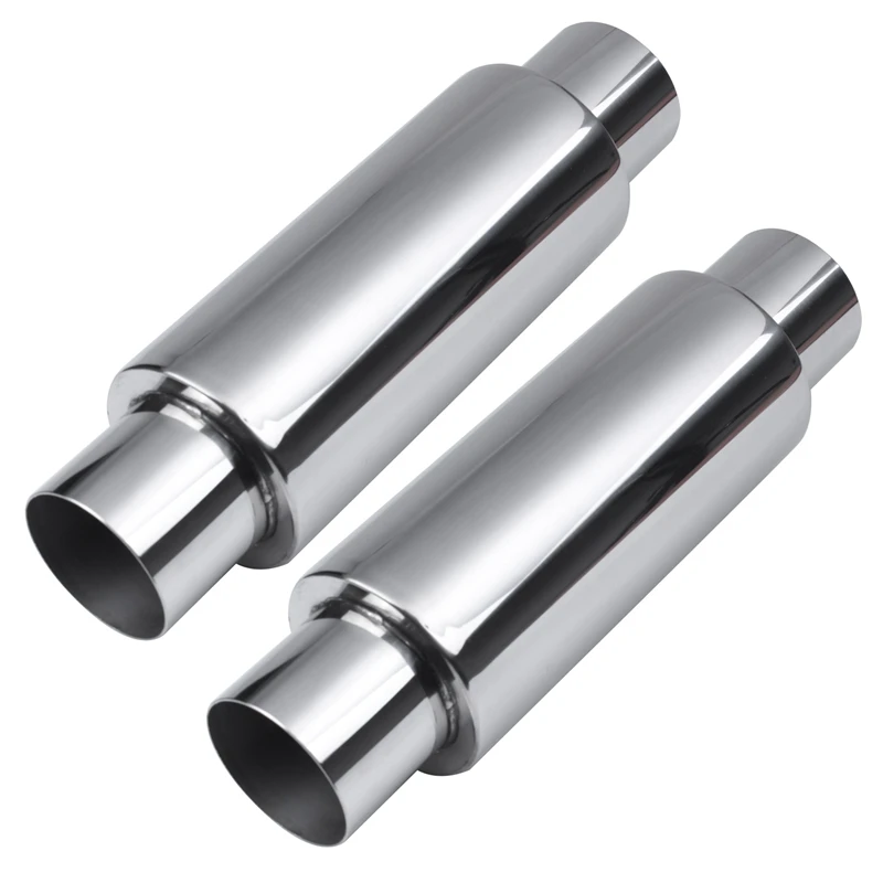 2X 2.5 Inch Inlet Universal Resonator/Performance Muffler Stainless Steel 11.5 Inch
2X 2.5 Inch Inlet Universal Resonator/Performance Muffler Stainless Steel 11.5 Inch