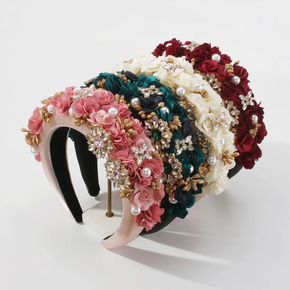 Bohemian Baroque Flower Handmade Sponge Padded Headbands Hairbands For Women Girls Hair Accessories
Bohemian Baroque Flower Handmade Sponge Padded Headbands Hairbands For Women Girls Hair Accessories