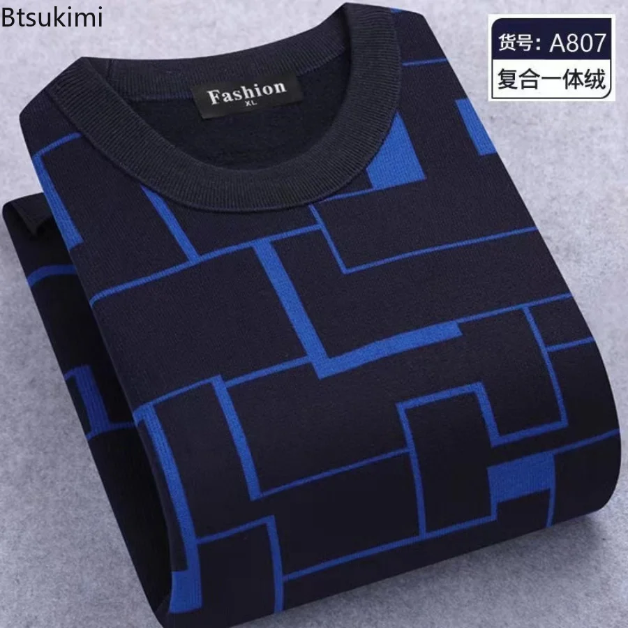 New 2023 Men's Fleece Sweater Fashion Striped Thick Fleece Cotton Sweater Pullovers Male Outfit Vintage O-Neck Coat Sweater Man
New 2023 Men's Fleece Sweater Fashion Striped Thick Fleece Cotton Sweater Pullovers Male Outfit Vintage O-Neck Coat Sweater Man
