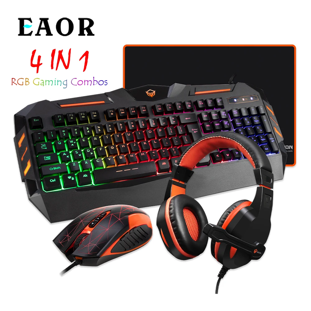 Набор игровых клавиатур EAOR MEETiON C500, 4 шт., RGB, механические ощущения, игровая клавиатура, мышь, гарнитура, коврик для мыши, комбо для ПК геймеров
Набор игровых клавиатур EAOR MEETiON C500, 4 шт., RGB, механические ощущения, игровая клавиатура, мышь, гарнитура, коврик для мыши, комбо для ПК геймеров