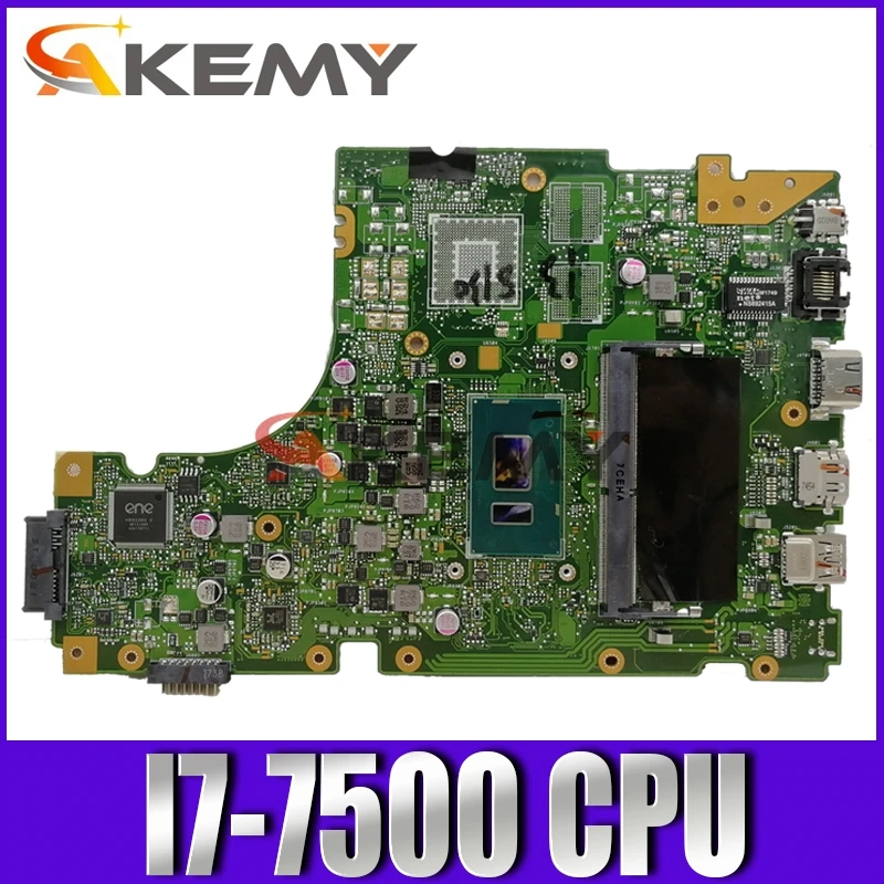 Akemy For Asus X442 X442U X442UA X442UR X442UQ X442UQK X442UQR Laotop Mainboard X442UA Motherboard with I7-7500 CPU
Akemy For Asus X442 X442U X442UA X442UR X442UQ X442UQK X442UQR Laotop Mainboard X442UA Motherboard with I7-7500 CPU