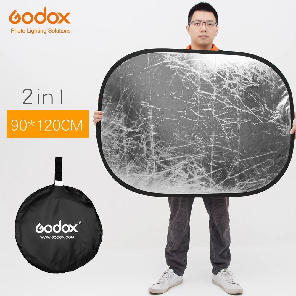 Godox 35"*47" 90 x 120cm 2 in1 Gold and Silver Portable Photography Reflector Board Collapsible for Studio Photography Reflector
Godox 35"*47" 90 x 120cm 2 in1 Gold and Silver Portable Photography Reflector Board Collapsible for Studio Photography Reflector