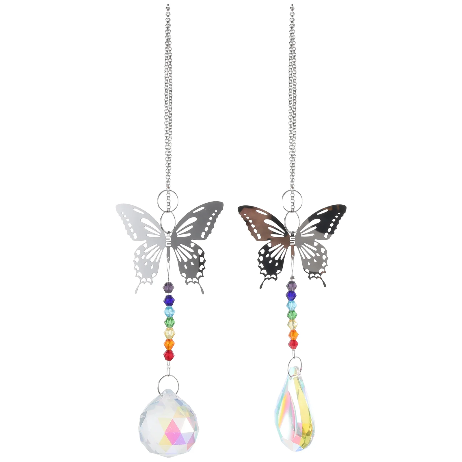 2pcs Window Suncatcher Window Hanging Suncatcher Butterfly Crystal Pendant Sun Catcher Prism Decoration
2pcs Window Suncatcher Window Hanging Suncatcher Butterfly Crystal Pendant Sun Catcher Prism Decoration